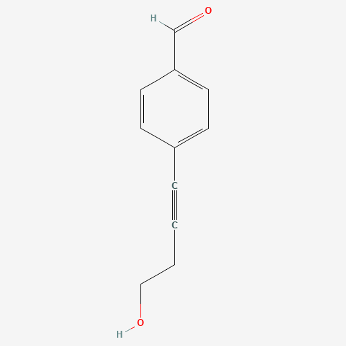 544707-13-3 4-(4-hydroxybut-1-ynyl)benzaldehyde chemical structure