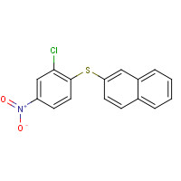 76180-95-5 2-(2-chloro-4-nitrophenyl)sulfanylnaphthalene chemical structure
