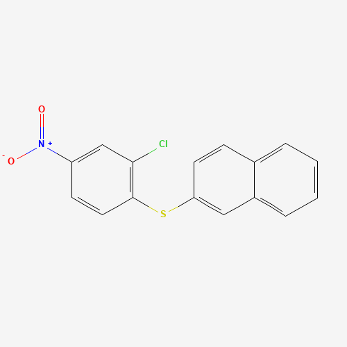 76180-95-5 2-(2-chloro-4-nitrophenyl)sulfanylnaphthalene chemical structure