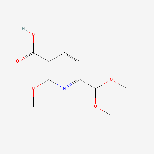 1310948-47-0 6-(dimethoxymethyl)-2-methoxypyridine-3-carboxylic acid chemical structure