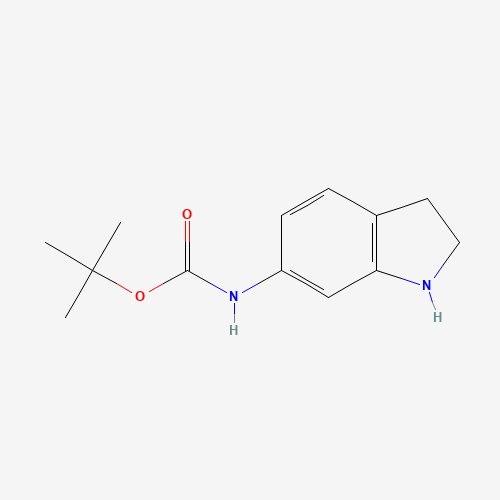 885270-09-7 tert-butyl N-(2,3-dihydro-1H-indol-6-yl)carbamate chemical structure