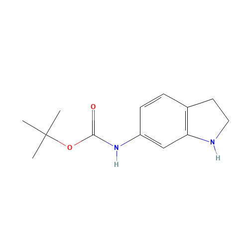885270-09-7 tert-butyl N-(2,3-dihydro-1H-indol-6-yl)carbamate chemical structure