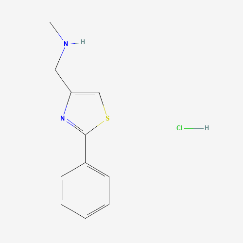 1187928-00-2 N-methyl-1-(2-phenyl-1,3-thiazol-4-yl)methanamine;hydrochloride chemical structure