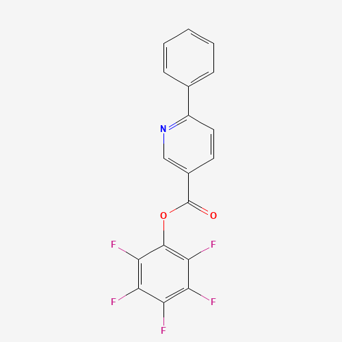 934570-41-9 (2,3,4,5,6-pentafluorophenyl) 6-phenylpyridine-3-carboxylate chemical structure