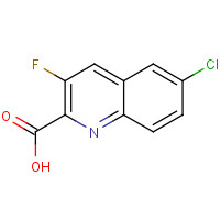 834884-08-1 6-chloro-3-fluoroquinoline-2-carboxylic acid chemical structure