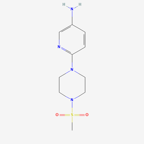 1017171-54-8 6-(4-methylsulfonylpiperazin-1-yl)pyridin-3-amine chemical structure