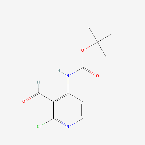 893423-62-6 tert-butyl N-(2-chloro-3-formylpyridin-4-yl)carbamate chemical structure