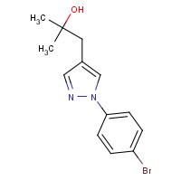 1394373-77-3 1-[1-(4-bromophenyl)pyrazol-4-yl]-2-methylpropan-2-ol chemical structure