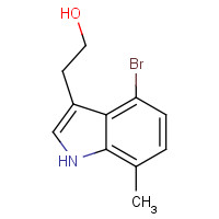 214915-69-2 2-(4-bromo-7-methyl-1H-indol-3-yl)ethanol chemical structure