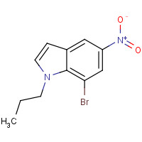 1610801-10-9 7-bromo-5-nitro-1-propylindole chemical structure