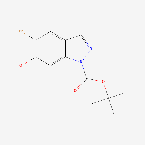 1305320-56-2 tert-butyl 5-bromo-6-methoxyindazole-1-carboxylate chemical structure