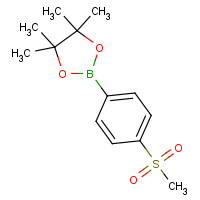 603143-27-7 4,4,5,5-tetramethyl-2-(4-methylsulfonylphenyl)-1,3,2-dioxaborolane chemical structure