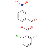 218287-71-9 (2-formyl-4-nitrophenyl) 2-chloro-6-fluorobenzoate chemical structure