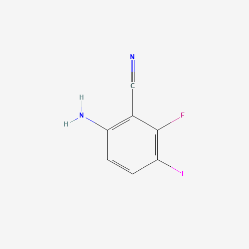 1000577-82-1 6-amino-2-fluoro-3-iodobenzonitrile chemical structure