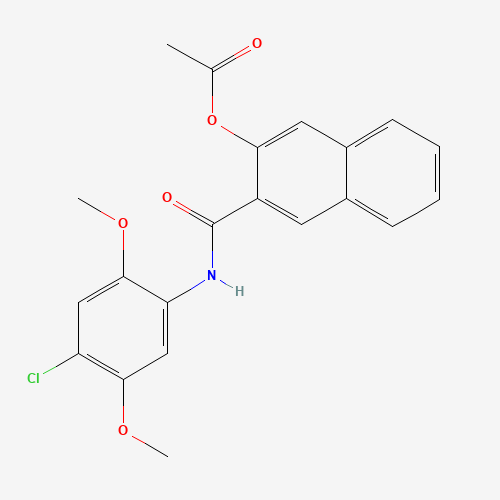 7121-10-0 [3-[(4-chloro-2,5-dimethoxyphenyl)carbamoyl]naphthalen-2-yl] acetate chemical structure
