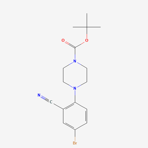 791846-40-7 tert-butyl 4-(4-bromo-2-cyanophenyl)piperazine-1-carboxylate chemical structure
