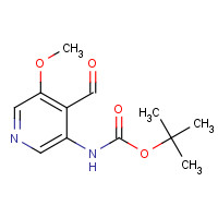 1049677-54-4 tert-butyl N-(4-formyl-5-methoxypyridin-3-yl)carbamate chemical structure