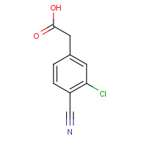 34841-48-0 2-(3-chloro-4-cyanophenyl)acetic acid chemical structure