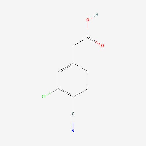 34841-48-0 2-(3-chloro-4-cyanophenyl)acetic acid chemical structure