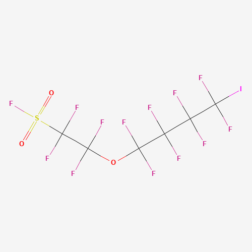 67990-76-5 1,1,2,2-tetrafluoro-2-(1,1,2,2,3,3,4,4-octafluoro-4-iodobutoxy)ethanesulfonyl fluoride chemical structure