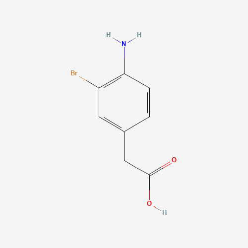 66955-75-7 2-(4-amino-3-bromophenyl)acetic acid chemical structure