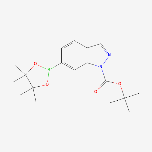 890839-29-9 tert-butyl 6-(4,4,5,5-tetramethyl-1,3,2-dioxaborolan-2-yl)indazole-1-carboxylate chemical structure