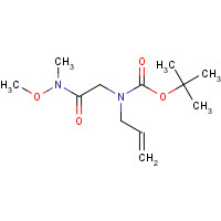 1429646-79-6 tert-butyl N-[2-[methoxy(methyl)amino]-2-oxoethyl]-N-prop-2-enylcarbamate chemical structure