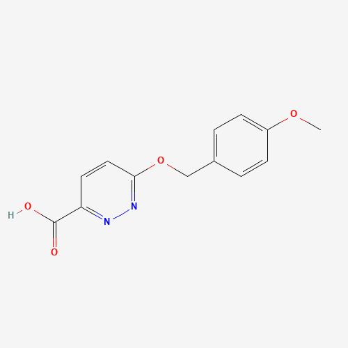 1182784-24-2 6-[(4-methoxyphenyl)methoxy]pyridazine-3-carboxylic acid chemical structure