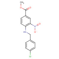 174422-22-1 methyl 4-[(4-chlorophenyl)methylamino]-3-nitrobenzoate chemical structure