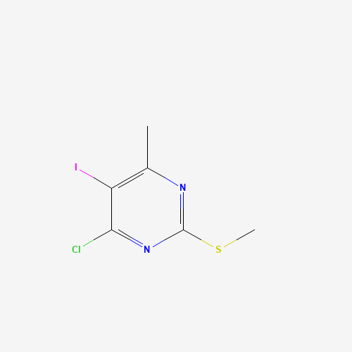 111079-18-6 4-chloro-5-iodo-6-methyl-2-methylsulfanylpyrimidine chemical structure