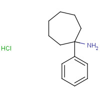125802-37-1 1-phenylcycloheptan-1-amine;hydrochloride chemical structure