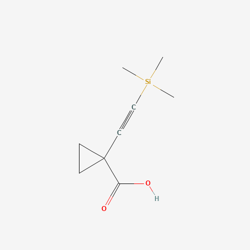 1268810-07-6 1-(2-trimethylsilylethynyl)cyclopropane-1-carboxylic acid chemical structure