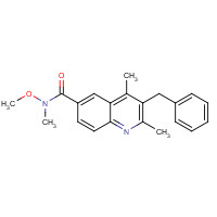 1599529-22-2 3-benzyl-N-methoxy-N,2,4-trimethylquinoline-6-carboxamide chemical structure