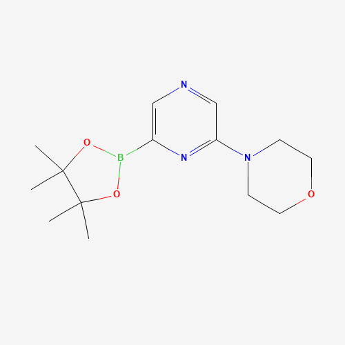 1186041-99-5 4-[6-(4,4,5,5-tetramethyl-1,3,2-dioxaborolan-2-yl)pyrazin-2-yl]morpholine chemical structure