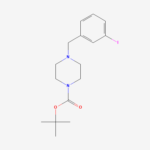 850375-09-6 tert-butyl 4-[(3-iodophenyl)methyl]piperazine-1-carboxylate chemical structure
