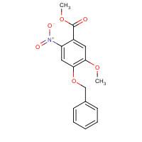 61032-41-5 methyl 5-methoxy-2-nitro-4-phenylmethoxybenzoate chemical structure