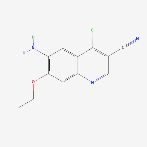 848133-87-9 6-amino-4-chloro-7-ethoxyquinoline-3-carbonitrile chemical structure