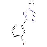 425379-80-2 3-(3-bromophenyl)-1-methyl-1,2,4-triazole chemical structure