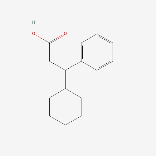 4361-40-4 3-cyclohexyl-3-phenylpropanoic acid chemical structure