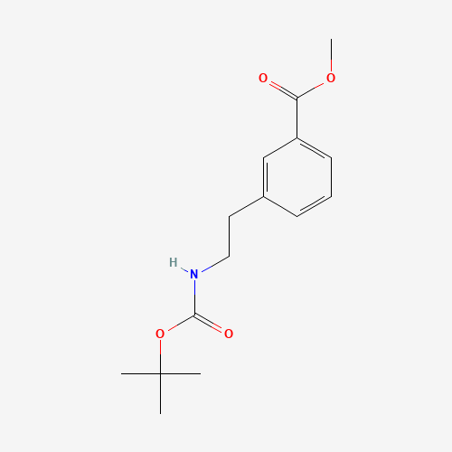 179003-02-2 methyl 3-[2-[(2-methylpropan-2-yl)oxycarbonylamino]ethyl]benzoate chemical structure