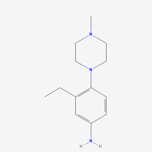 1395028-50-8 3-ethyl-4-(4-methylpiperazin-1-yl)aniline chemical structure
