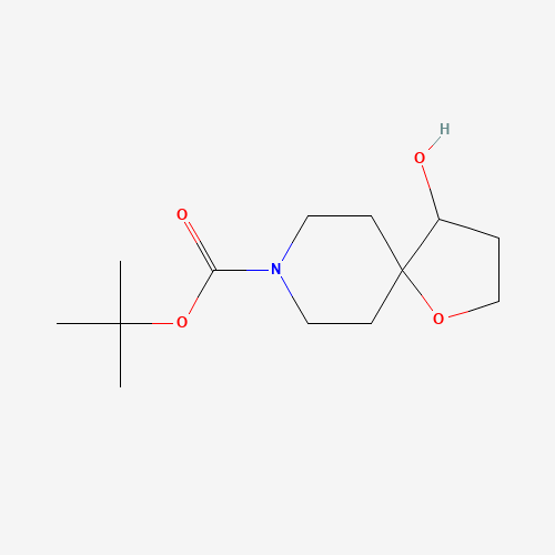 757239-67-1 tert-butyl 4-hydroxy-1-oxa-8-azaspiro[4.5]decane-8-carboxylate chemical structure