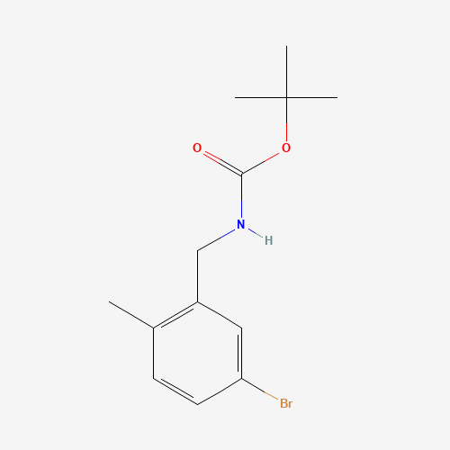 1177558-43-8 tert-butyl N-[(5-bromo-2-methylphenyl)methyl]carbamate chemical structure