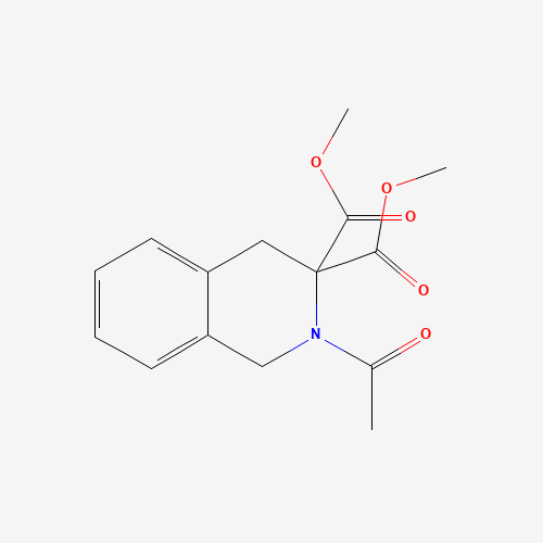 143767-55-9 dimethyl 2-acetyl-1,4-dihydroisoquinoline-3,3-dicarboxylate chemical structure