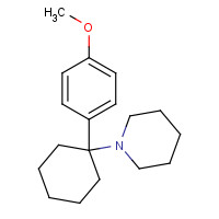 2201-35-6 1-[1-(4-methoxyphenyl)cyclohexyl]piperidine chemical structure