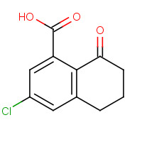 1273658-56-2 3-chloro-8-oxo-6,7-dihydro-5H-naphthalene-1-carboxylic acid chemical structure