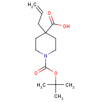 495414-58-9 1-[(2-methylpropan-2-yl)oxycarbonyl]-4-prop-2-enylpiperidine-4-carboxylic acid chemical structure