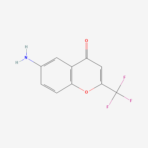 383371-02-6 6-amino-2-(trifluoromethyl)chromen-4-one chemical structure