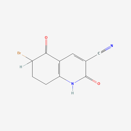 107955-83-9 6-bromo-2,5-dioxo-1,6,7,8-tetrahydroquinoline-3-carbonitrile chemical structure