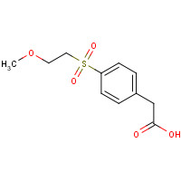 1155610-14-2 2-[4-(2-methoxyethylsulfonyl)phenyl]acetic acid chemical structure
